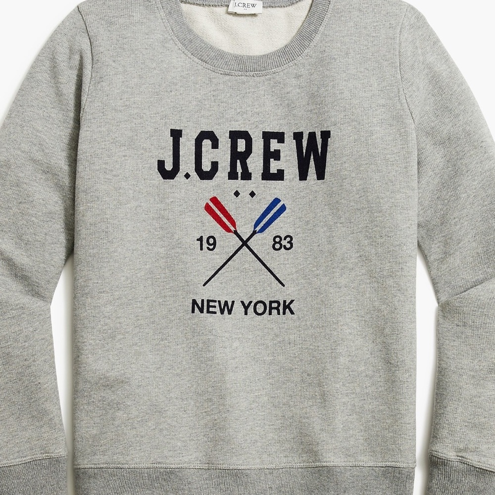 J. Crew Gray Crewneck Sweater